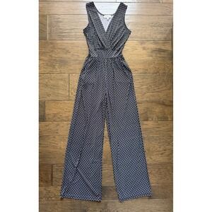 Gilli Women's Sleeveless Patterned Jumpsuit size Small Utility Chic